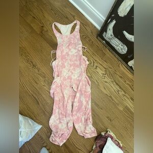 Free People Pink Jumpsuit